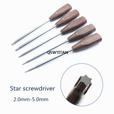 9pcs/set Bone Screw Driver star Bone ScrewDriver orthopedics Instruments
