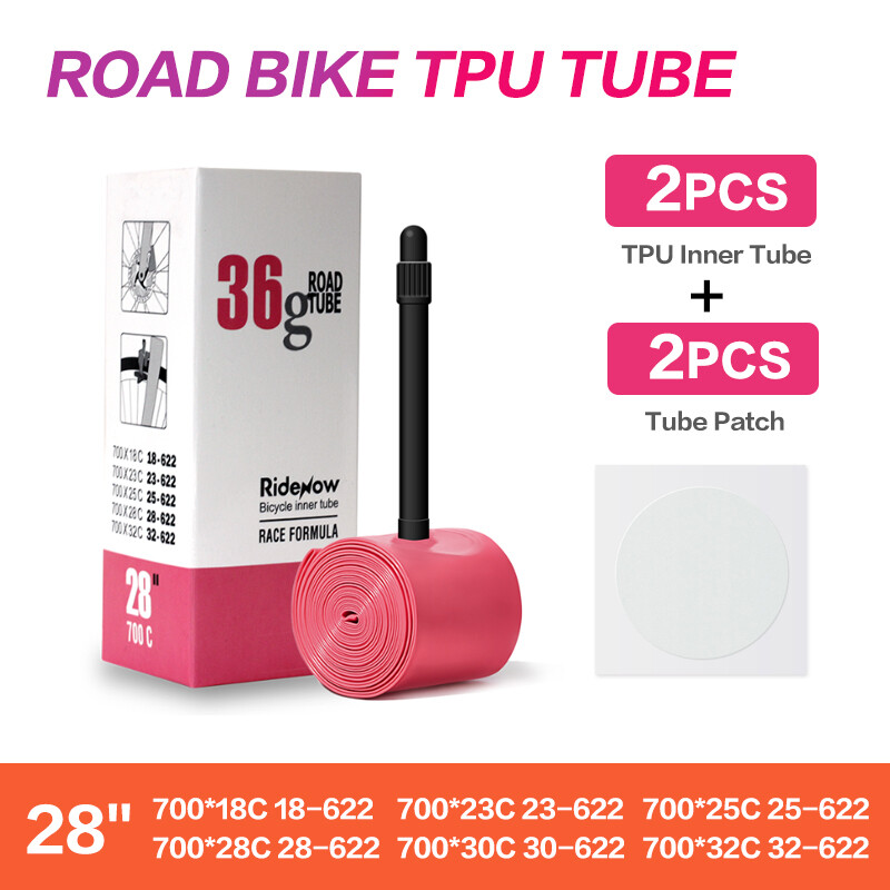 RideNow Ultralight Bicycle TPU Inner Tube 700x18/32C Road Bike 45/65/85mm SV 36g