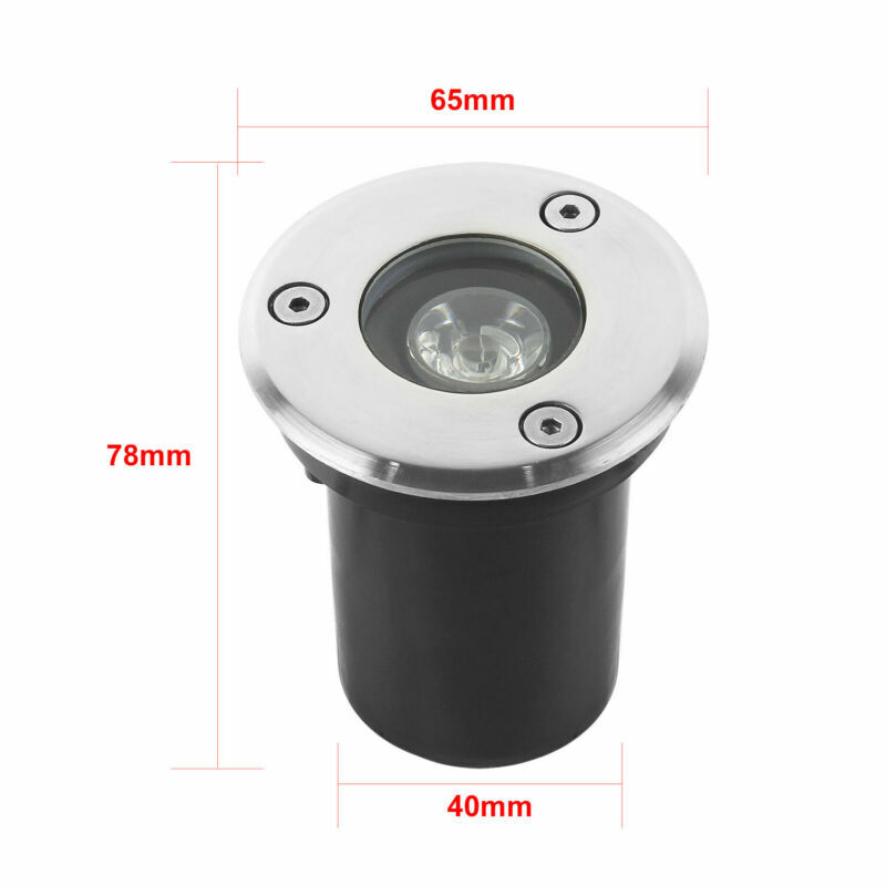 1W LED Bodenleuchte Bodeneinbau Garten Bodenstrahler Außen
