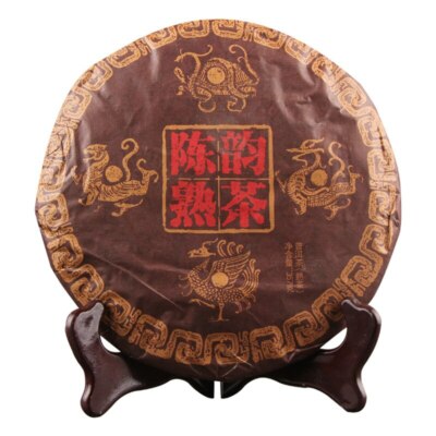 2019 Year Old Ripe Puer Tea Yunnan Menghai Chen Yun Ancient Shu Puer Tea 357g