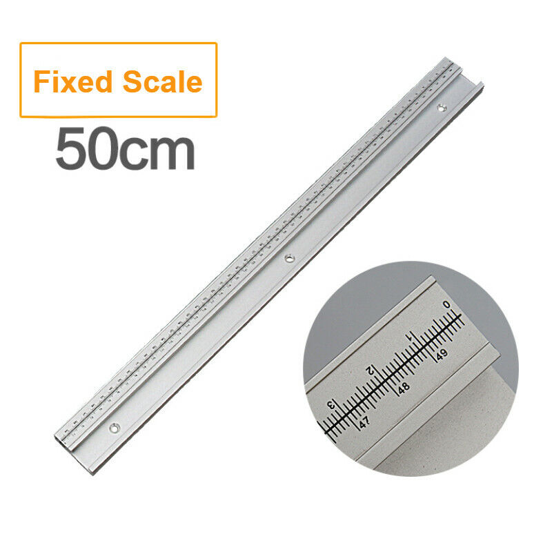 50CM T-Track Miter Slot Table Saw Gauge Aluminium Alloy Woodworking Tools UK