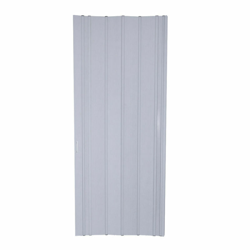 White 12mm Pvc Plastic Folding Concertina Door Gloss Sliding Door