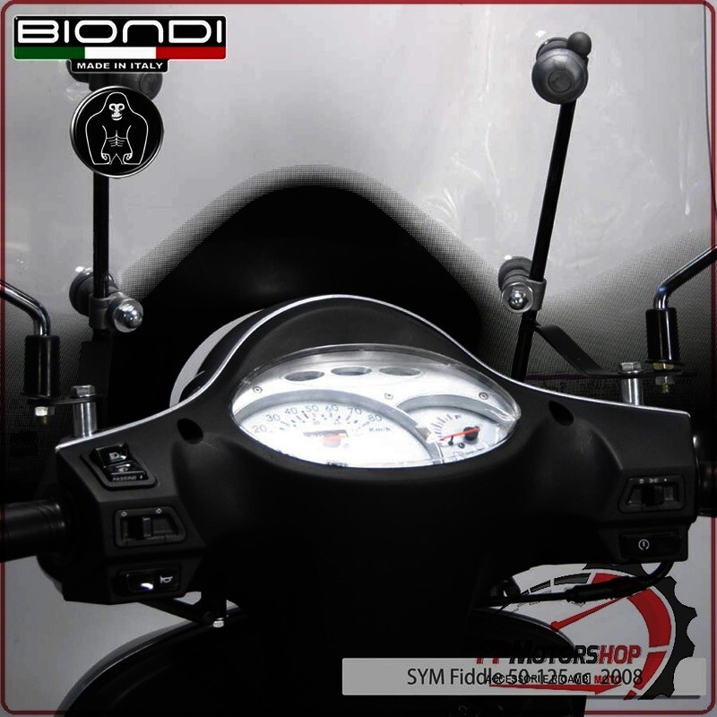 KIT ATTACCHI PARABREZZA SCOOTER PER SYM FIDDLE II 50 125 08> PEUGEOT TW BIONDI