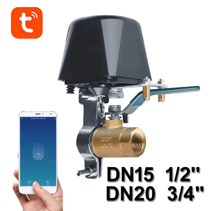 1/2" 3/4" Smart Wifi Gas Manipulator Control Water Valve DN15 DN20 Timer Control
