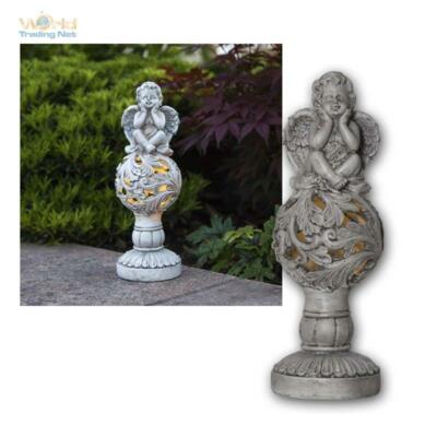 LED Solar Figur Leuchte Lampe Solarleuchte Engel Angel Grabdeko Gartendeko Akku