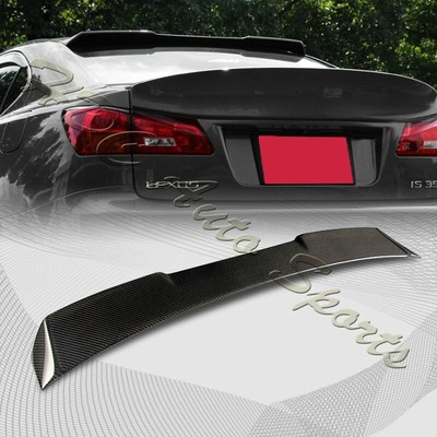 For 2006-2013 Lexus IS250 IS350 IS-F Real Carbon Fiber Rear Roof Spoiler Wing