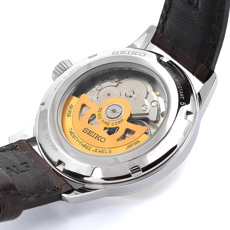 Pre-owned Seiko Presage Sary109 Cocktail Time Mechanical Automatic Watch Ivory Dial 40.5mm