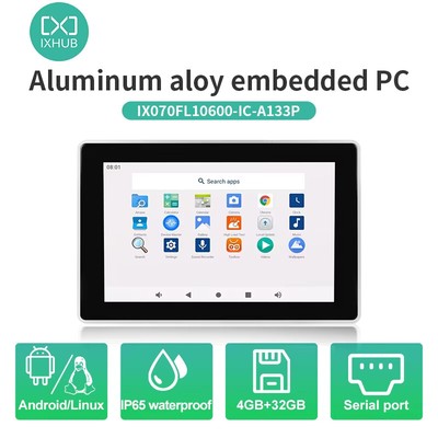 7'' IP65 Linux Tablet PC Andriod Ubuntu All In One Embedded Industrial Computer