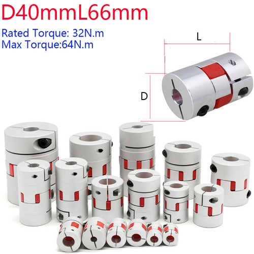 D40mm L66mm Broe 8/9/10/11-22MM CNC Flexible Plum Coupling Shaft Coupler Connect