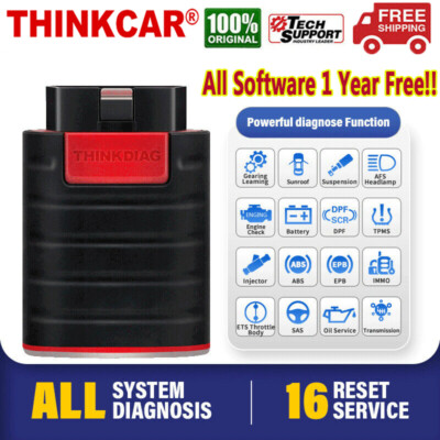 2024 THINKCAR ThinkDiag Car OBD2 Bluetooth Bidirectional ECU Coding Scanner Tool