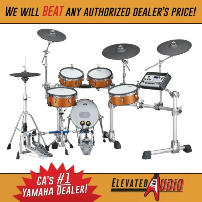 YAMAHA DTX10K-M RW.  REAL WOOD FINISH, MESH HEADS. INCLUDES HI HAT & SNARE STAND
