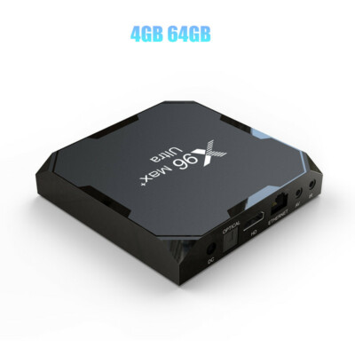 X96 Max Plus Ultra TV Box Android 11 S905X4 8K Wifi BT 4G 32G/64G Media Player