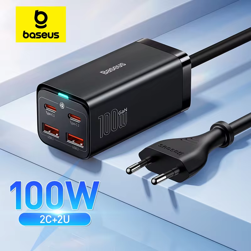 65W/100W GaN Charger Desktop Laptop Fast Charger 4 in 1 Adapter For iPhone 15 14
