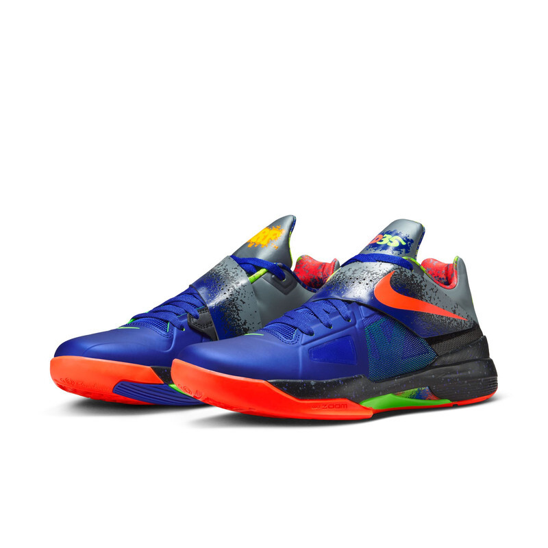 nike kd4 27cm 新品未使用 NIKE KD 4 CONCORD/BRIGHT CRIMSON-BLACK-COOL GREY FQ8180-400