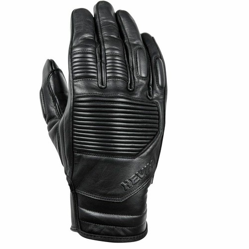 HEVIK - Gants Moto Eté - Modèle Garage HGL200MBRM  - Noir Cuir - Taille M