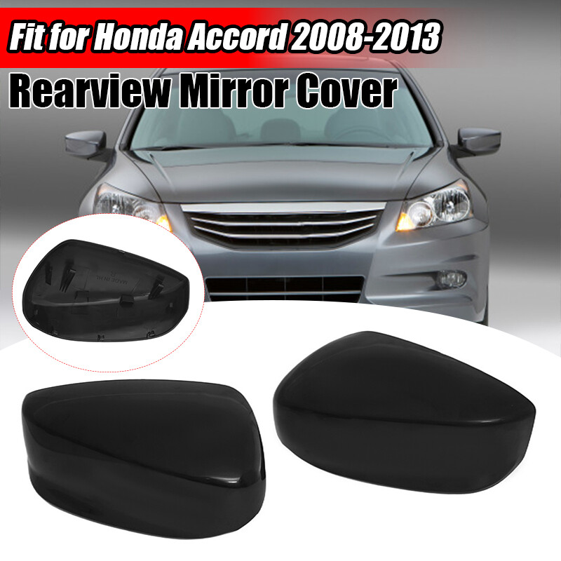 1Pair For Honda Accord 2008-2012 Pair Door Side Rearview Mirror Cover Cap Trim .