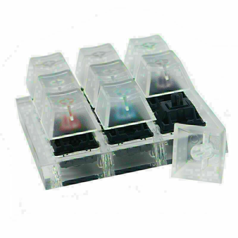 9 Keys Switch Tester Shaft + 9 Keycap puller keyboard Sampler for Cherry US
