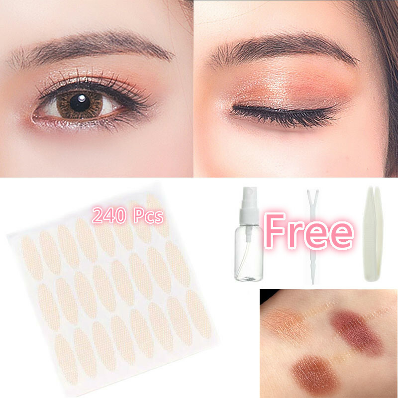 240pcs-invisible-double-eyelid-tape-sticker-natural-adhensive-clear-mesh-lace
