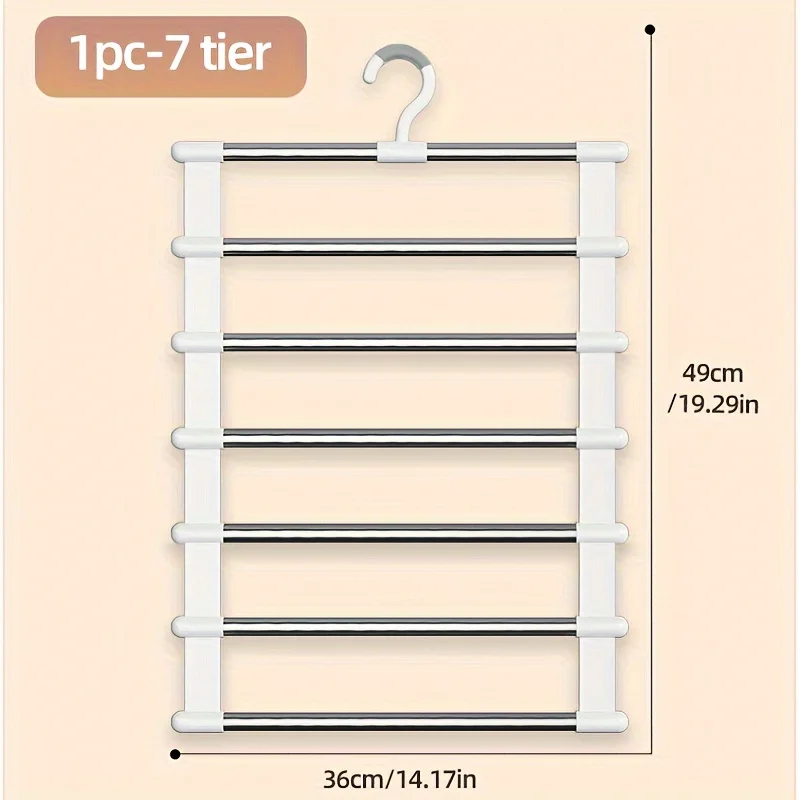 Multi Functional Pants Rack, Cloud Ladder Hanging, Folding Pants Rack, Stainless