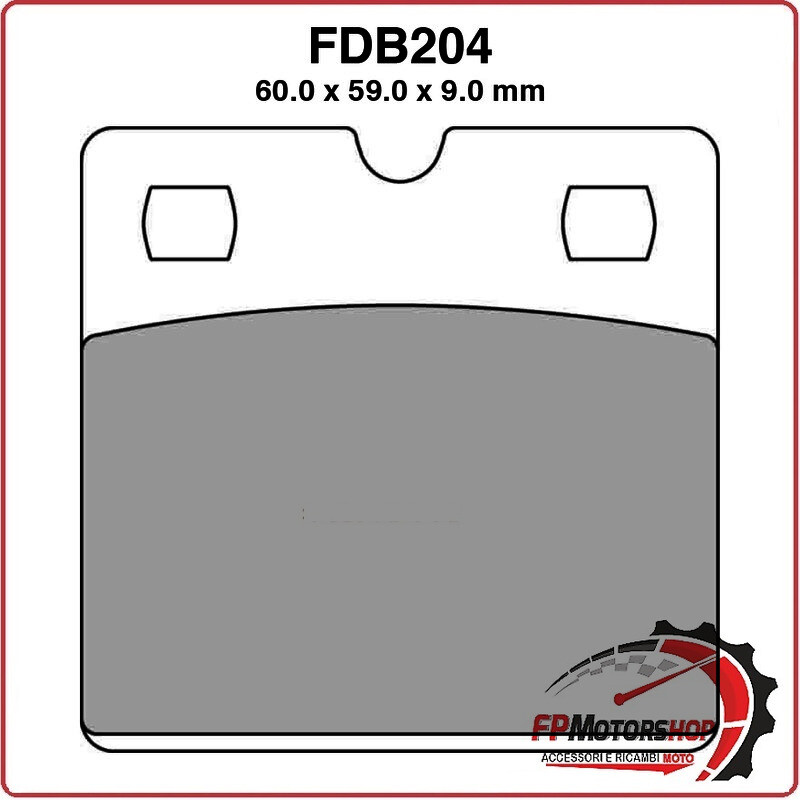 PASTIGLIE FRENO FERODO PER MOTO FDB204P BMW R 80 GS 800 87>95 R100 1000 87>94