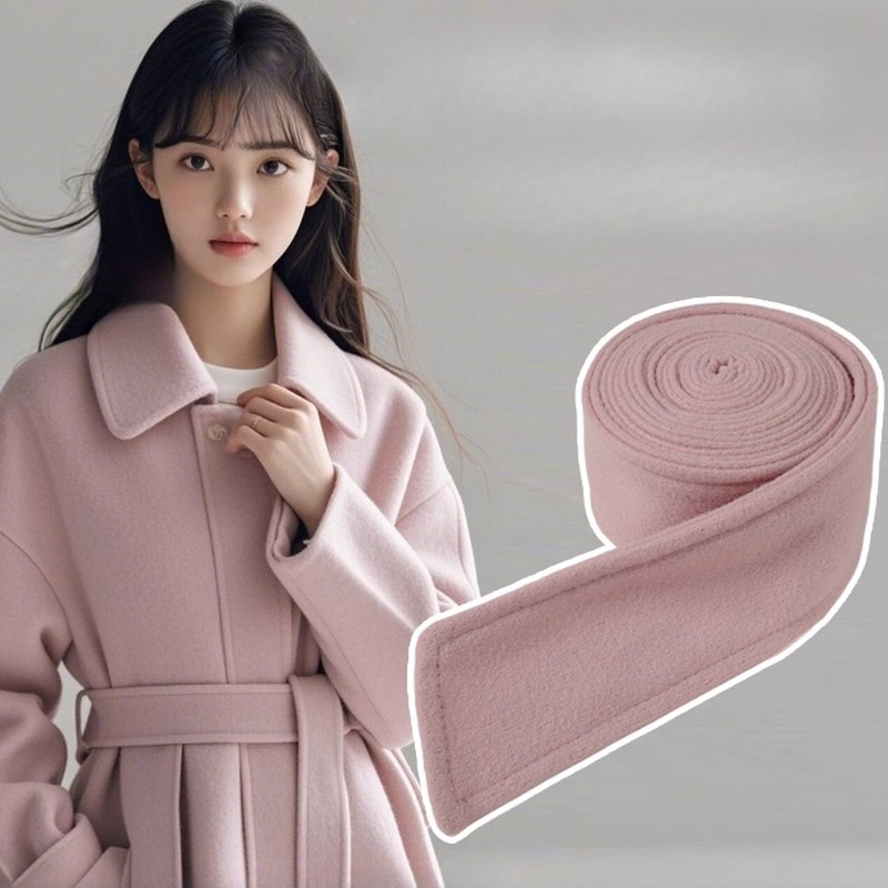 Lady Casual Double Sided Belt 4cm Wide Waist Belt for Jacket Coat Waistband Chic