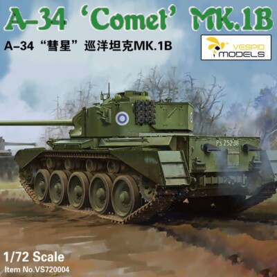 VESPID MODELS VS720004 1/72 A-34 COMET MK.1B Plastic Model Kit
