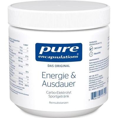 PURE ENCAPSULATIONS Energie & Ausdauer Pulver   340 g   PZN11562250