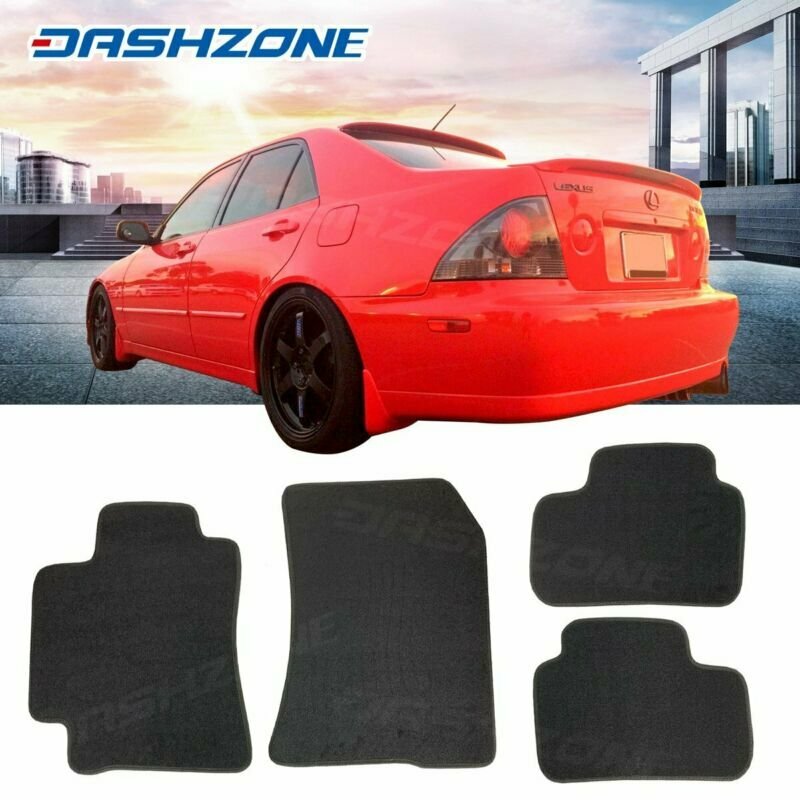 Black Custom Fit Carpet Floor Mats Front Rear Set Fit 2001 2005