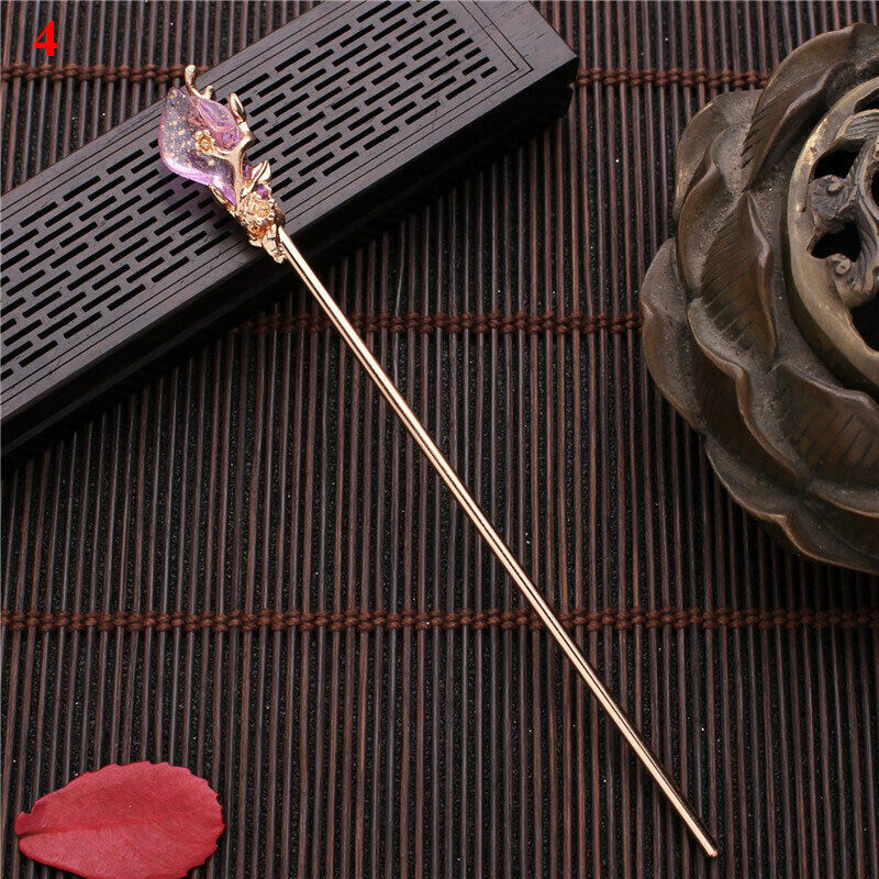 Women Retro Hair Fork Stick Chopstick Chinese Style Hairpin Clip Headwear Gift