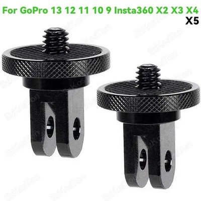 1/4 Inch Screw Tripod Adapter 360 Rotating Mount Holder Go Pro 13 12 11 10