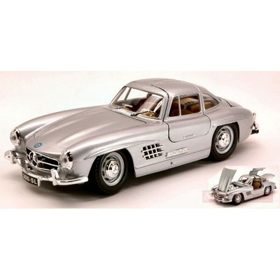 BURAGO BU22023S MERCEDES 300 SL 1954 SILVER 1:24 MODELLINO DIE CAST MODEL compat