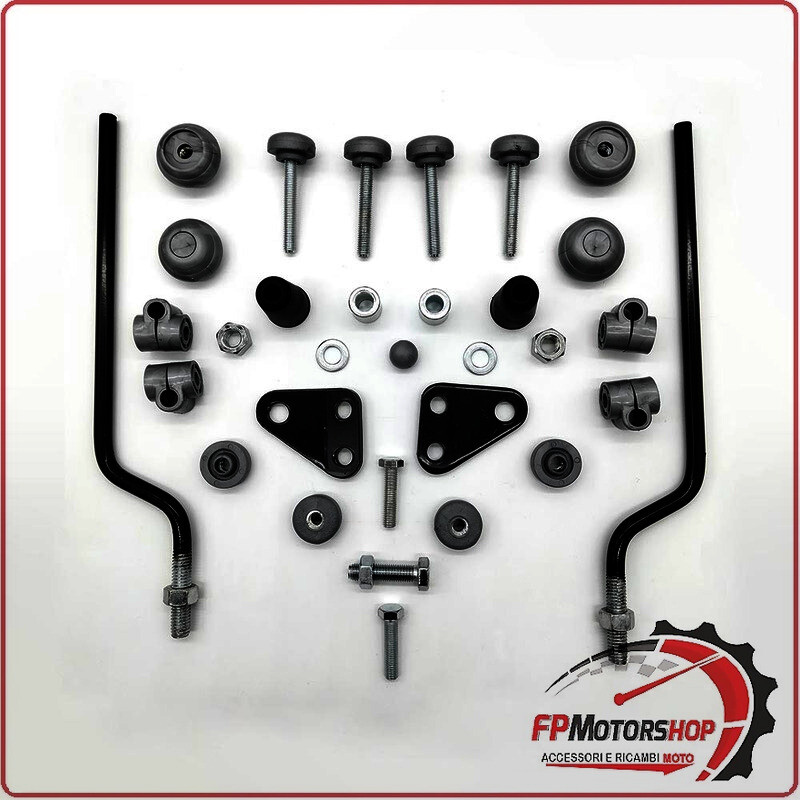 KIT ATTACCHI PARABREZZA SCOOTER PER YAMAHA CTS 50 BIONDI 8500943 MBK 91> SORRISO