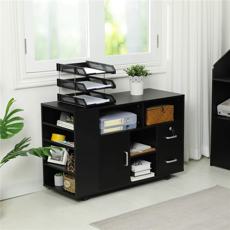 Home Office 2 Drawers Filing File Cabinet Bedroom Wood ...