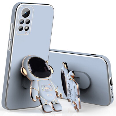 For Xiaomi Redmi Note 11 10 9 Pro Mi 11 12 Lite Astronaut Stand Soft Case Cover