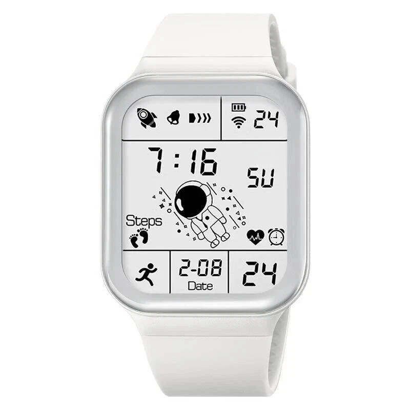 Astronaut Square Watch Male and Female Cool Technology *UK STOCK FREEPOST FAST*