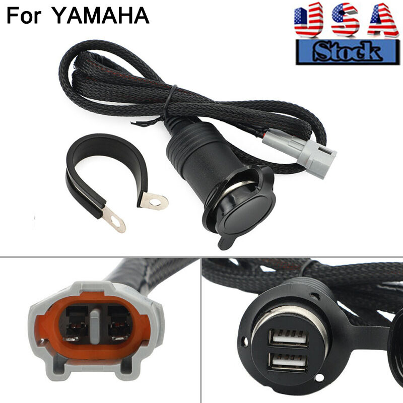 USB Power Outlet Socket For YAMAHA MT07 09 FZ07 09 YZF R1 R6 Auxiliary Accessory