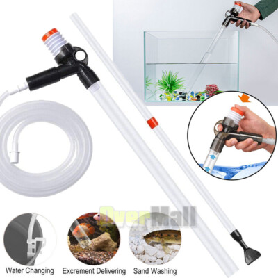 Aquarium Clean Vacuum Water Change Gravel Cleaner Fish Tank Siphon Pump