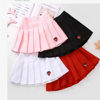 Preppy Pleated Skirt - Pink Aesthetic - Soft Girl Kawaii School