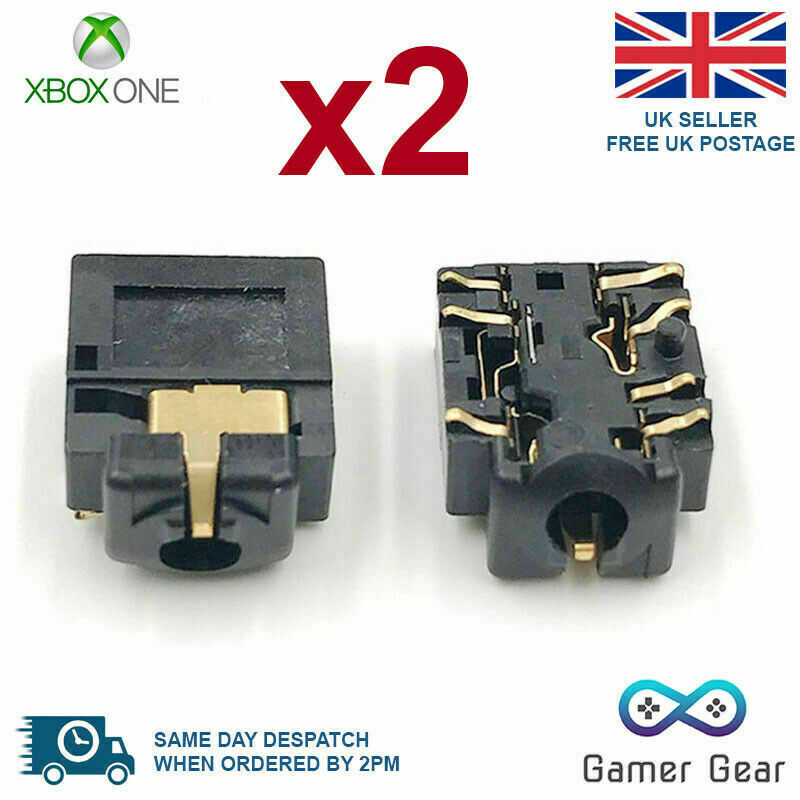 Xbox One Controller 3.5mm Headphone Port Audio Jack Socket - 2 Pack