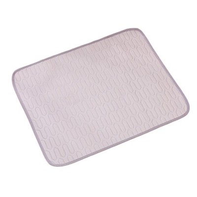 Grey Cooling Mat for Dogs and Cats - Ice Silk Breathable Sleep Pad 150x100cm