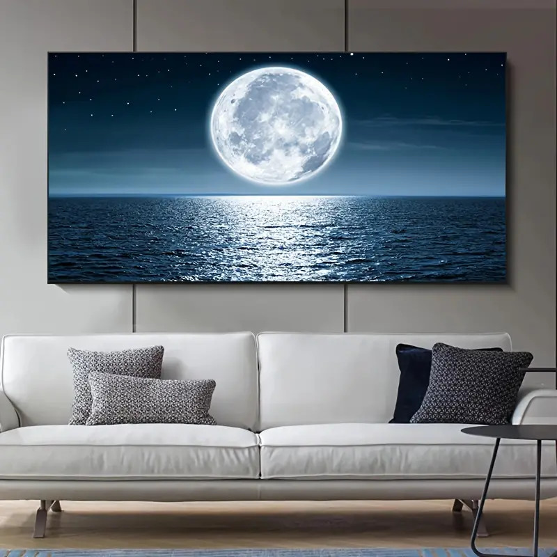Ocean Moon Canvas Mural Canvas Painting Home Decor Wall Picture