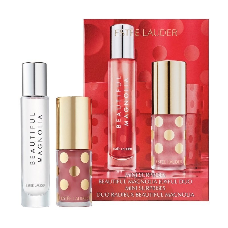 ESTEE LAUDER Beautiful Magnolia Joyful Duo Eau de Parfum Spray + Lip Oil NIB