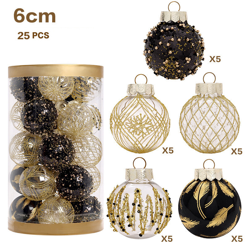 HOT 25Pcs Large Christmas Baubles Xmas Tree Balls Decor Party Wedding