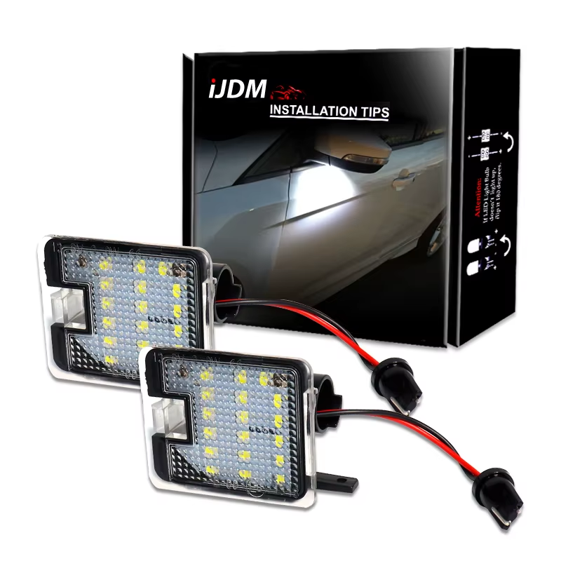 2x CANBUS LED Under Mirror Puddle light for Ford Focus MK3 MK2 Mondeo MKIV MKV K