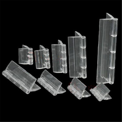10x Durable Clear Acrylic Folding Hinges Transparent  Hinge 5 Sizes~qkSSUSH~;z