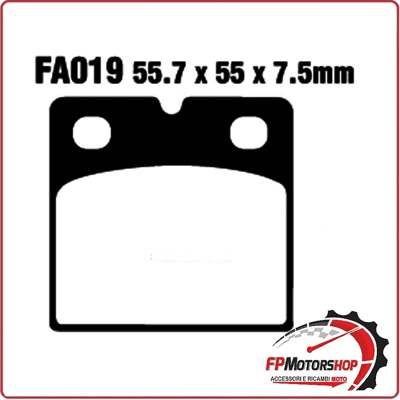 PASTIGLIE PASTICCHE FRENI PER MOTO DUCATI SS 750>900 EBC FA019 75>76