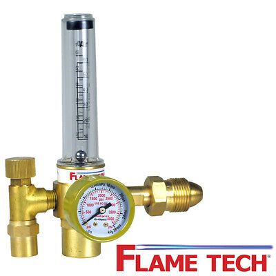 Flame Technologies 100-FL-AR-60-580 Argon Flow Meter & Regulator for MIG & TIG