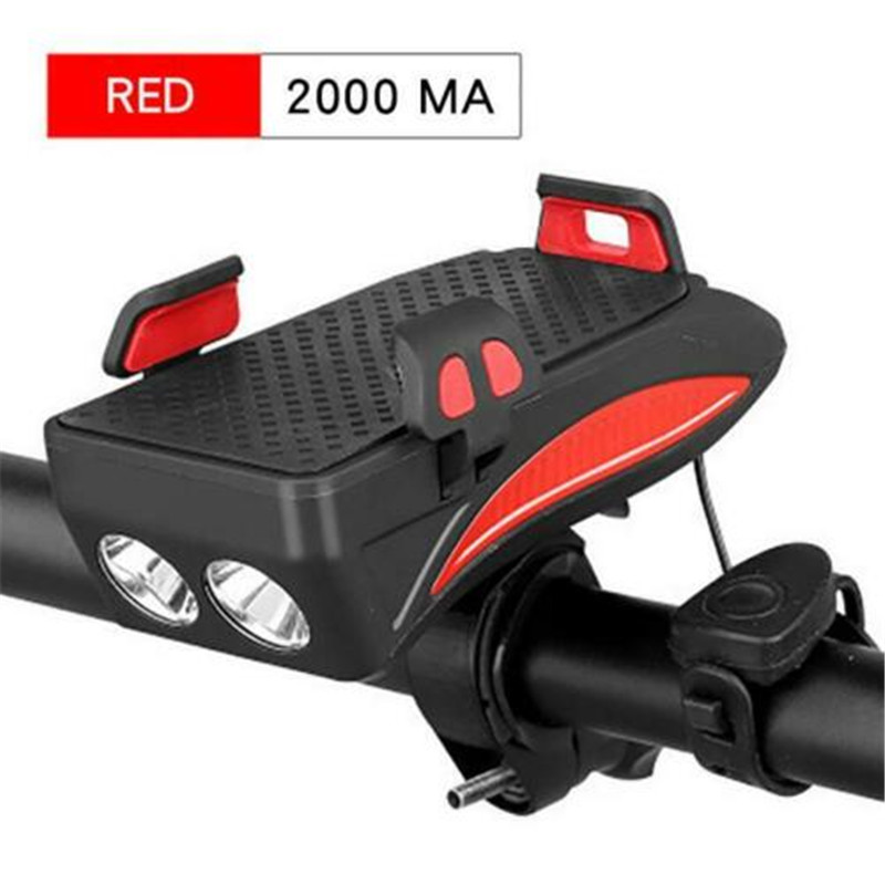 Headlight Bike Horn Handlebar Phone Holder Cycle Vc