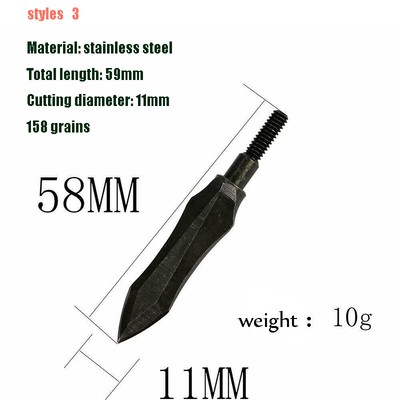 Hunting Broadheads Archery Arrow Heads Replaceable/Fixed Screw-in Points Tips