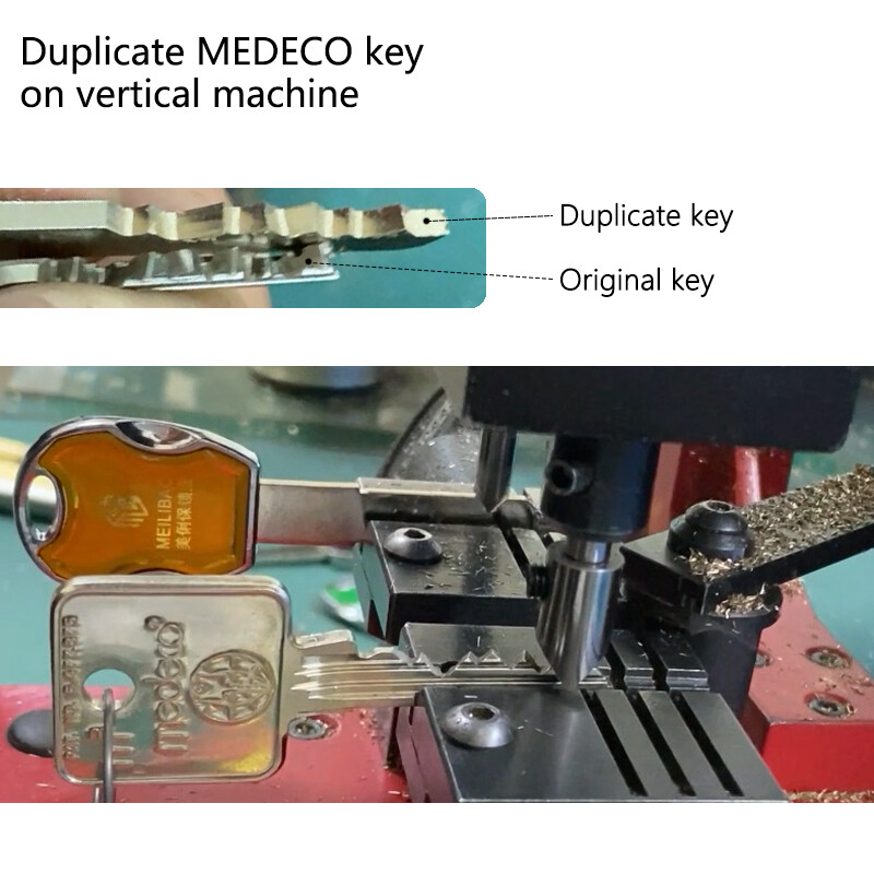 Key Machine Cutter for Medeco Keys on Manual Key Cutting